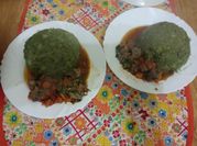 A picture of minji and potatoes stew