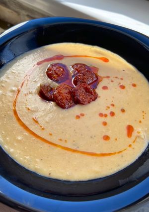 Sárgaborsó főzelék recept fotója
