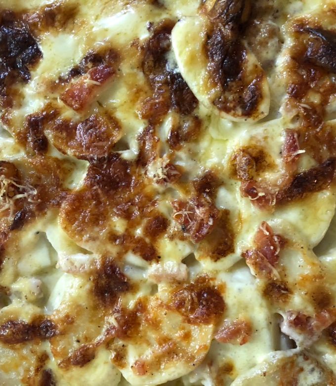Una foto de Papas a la crema