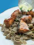 Cremige Lachs-Tagliatelle Rezept 🐟