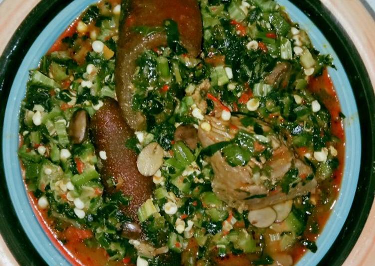 Recipe of Homemade Vegetable Okro Soup