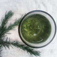 A picture of Rosemary ginger tea.