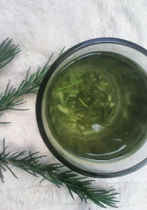 A picture of Rosemary ginger tea.