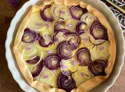Une photo de tarte aux oignons