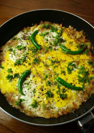 A picture of Afghani Omelette.