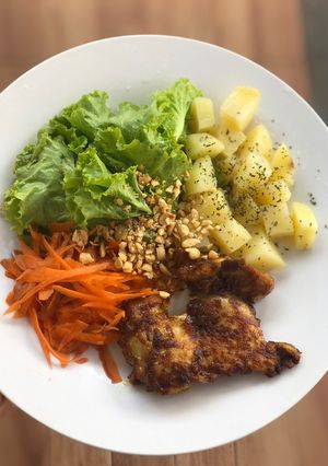 Foto resep Healthy Diet Food: Ayam Panggang + Kentang + Tabur Kacang