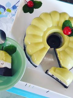 Foto resep Puding alpukat oreo coklat