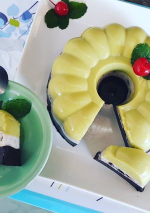 Foto resep Puding alpukat oreo coklat