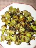 Coliflor morada crujiente