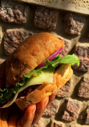 A picture of Beef burger.