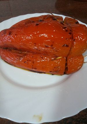 Foto principal de Pimiento rojo relleno de arroz