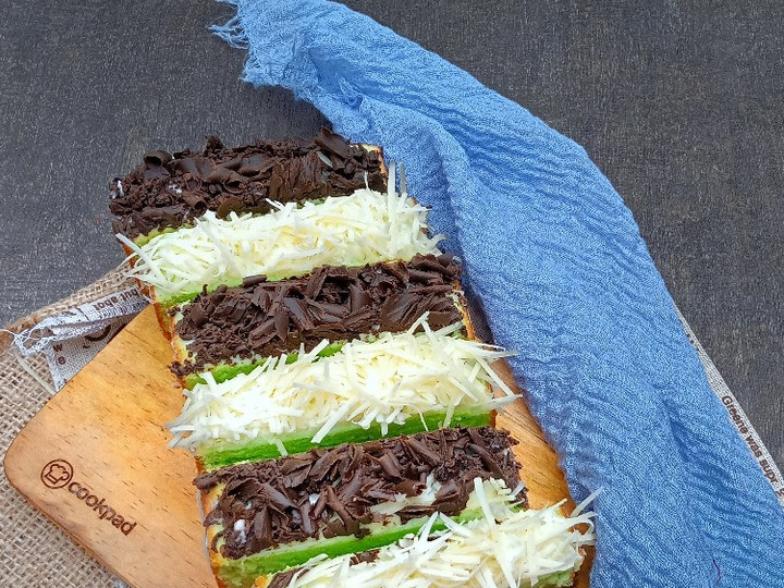 Resep Bolu pandan tabur coklat keju, Lezat