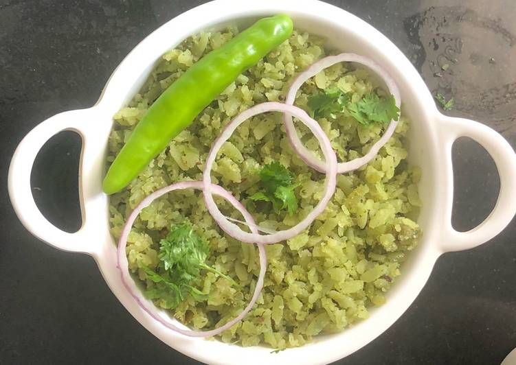 Recipe of Perfect Coriander masala poha