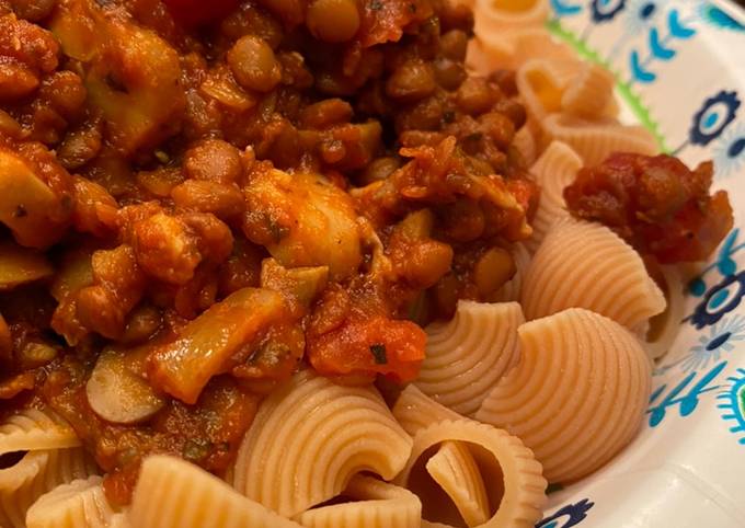 Lentil Pasta Dish