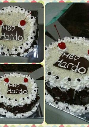 Foto resep Kue Ultah simple (Brownies Panggang)