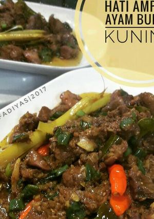 Foto resep Hati ampela ayam bumbu kuning
