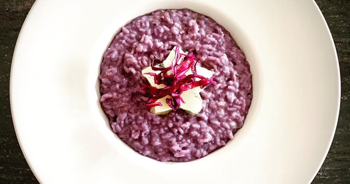 Cabbage Risotto Creamy Risotto With Red Cabbage And Mild Gorgonzola Recipe By Pamy ...