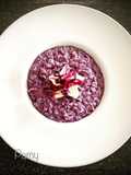 Creamy Risotto with Red Cabbage and Mild Gorgonzola