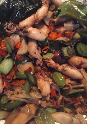 Foto resep Oseng pete cumi asin