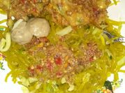 Gambar mie aci sambel kacang