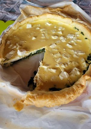 Une photo de Quiche épinards feta