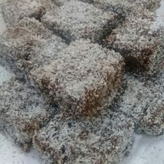 A picture of Chocolate Cakes with Coconut.
