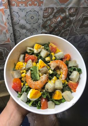 Hình của món Salad cải kale.