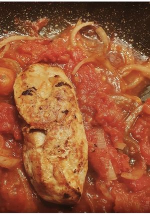 Une photo de Poulet "rougail" revisité 🍅🍗