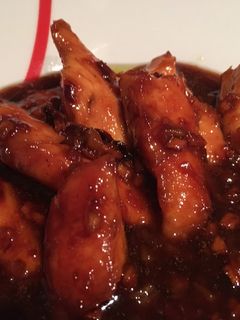 Una foto de Pollo en salsa de ajo