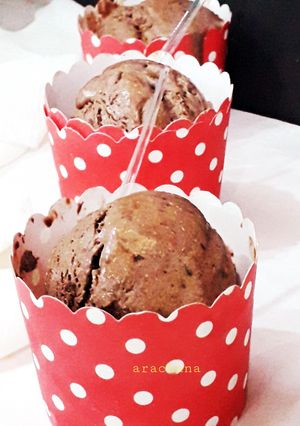 A picture of Chocolate ice cream.