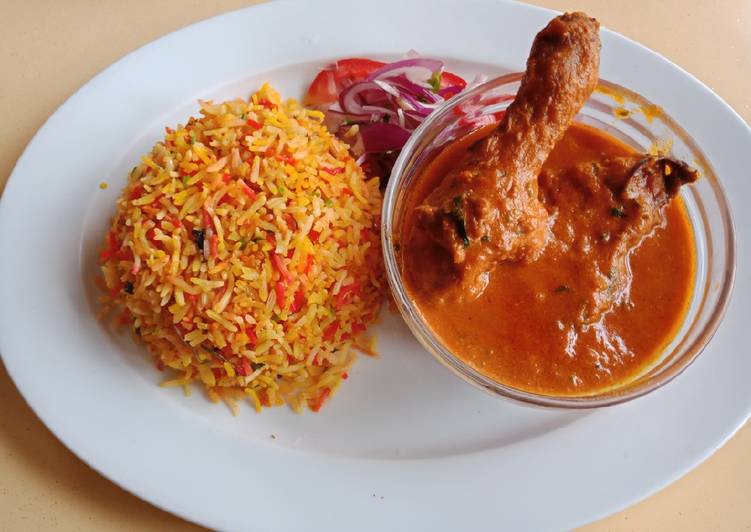 Wednesday Fresh Indian Chicken Curry with Biryani