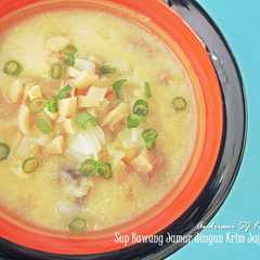 A picture of Sup Bawang Jamur dengan Krim jagung.