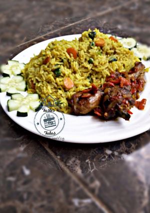 A picture of Chicken stock Fried rice.