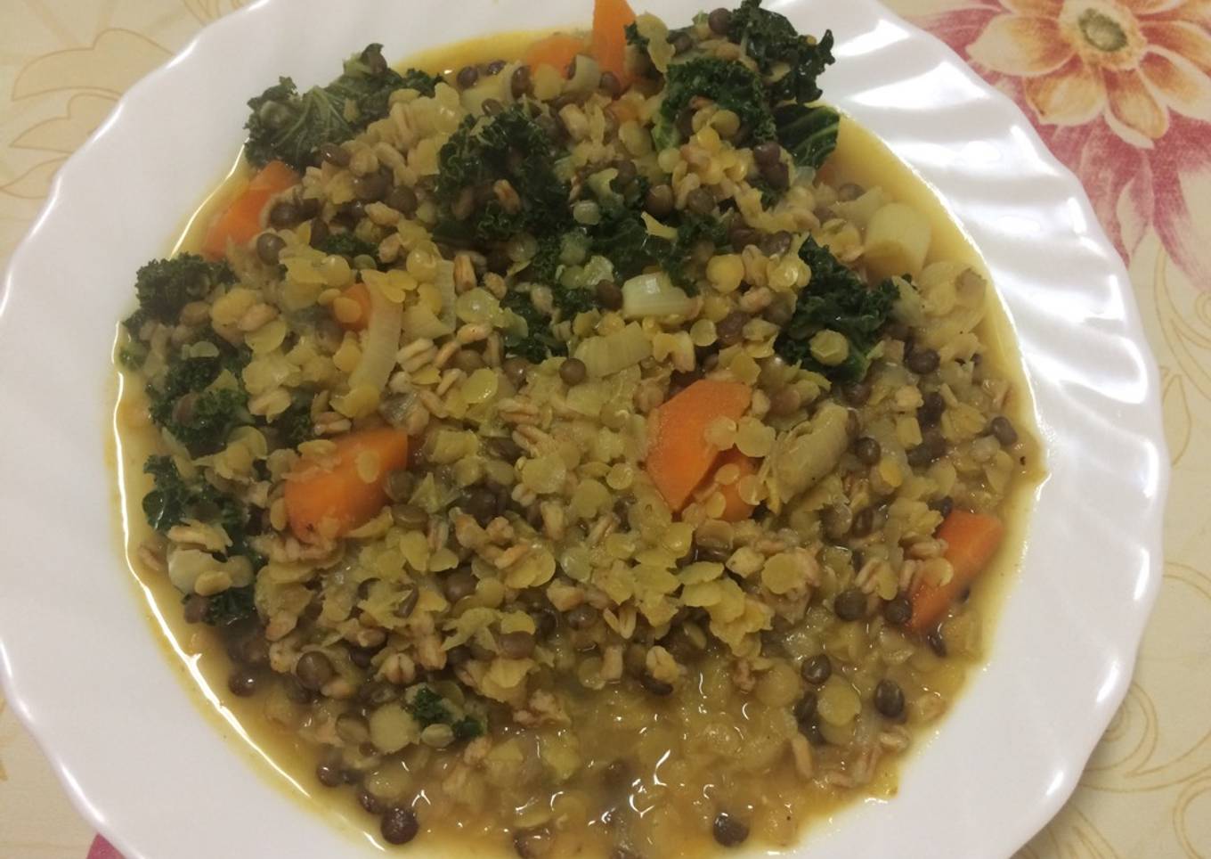 Lentejas variadas con verduras (aptas para diabéticos)