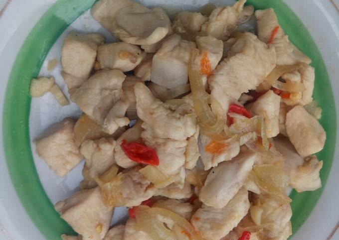 Oseng Dada ayam menu Diet