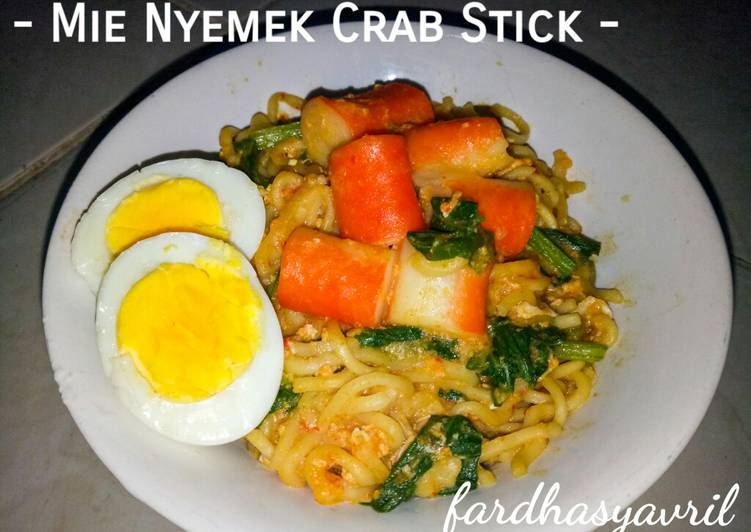 Resep Mie Nyemek Crab Stick yang Enak Banget