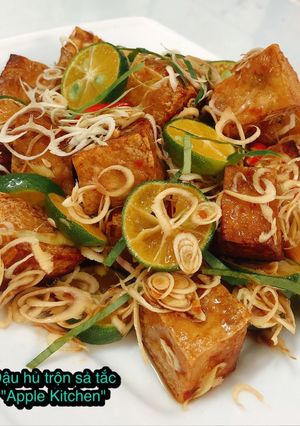 Hình của món Đậu hủ trộn sả tắc.