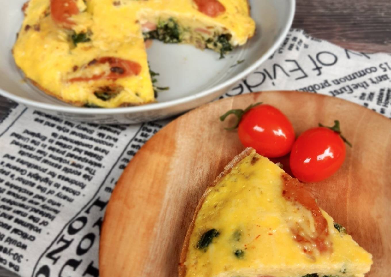 Bayam Fritata