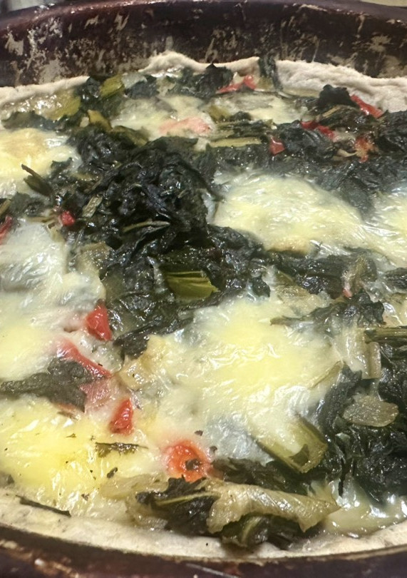 Una foto de Tarta de acelga y muzzarella