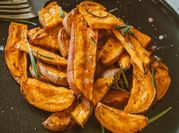 A picture of sweet potato wedges