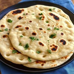 A picture of Naan bread.