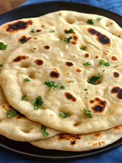 A picture of Naan bread.