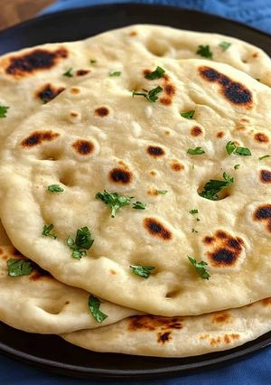 A picture of Naan bread.