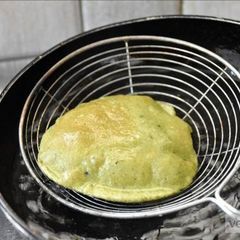 Palak (Spinach) Poori Recipe A picture of Palak (Spinach) Poori Recipe.