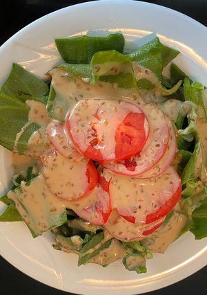 Hình của món Salad rau bông tuyết cà chua.