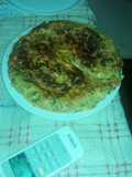 Tortilla fácil y rápida de zapallitos y fiambre