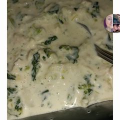 A picture of Veggie Buffalo chicken soup.