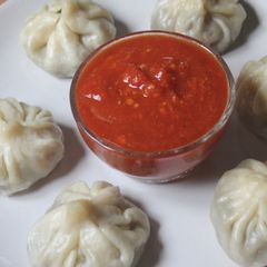 A picture of Momos / dumplings.
