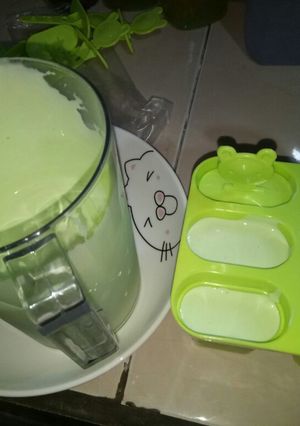 Foto resep Es crem pandan