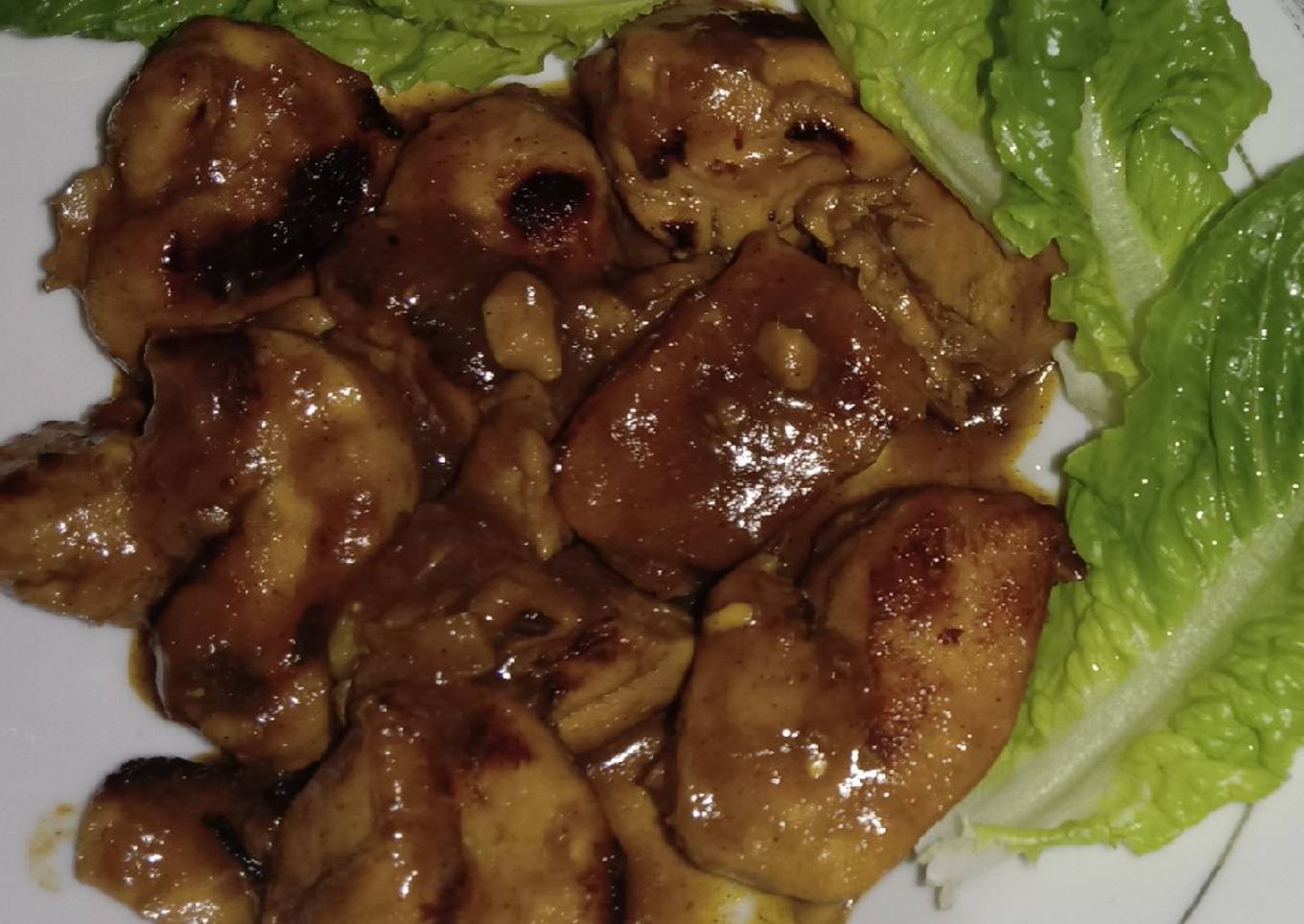 Ayam panggang saos semur lada hitam